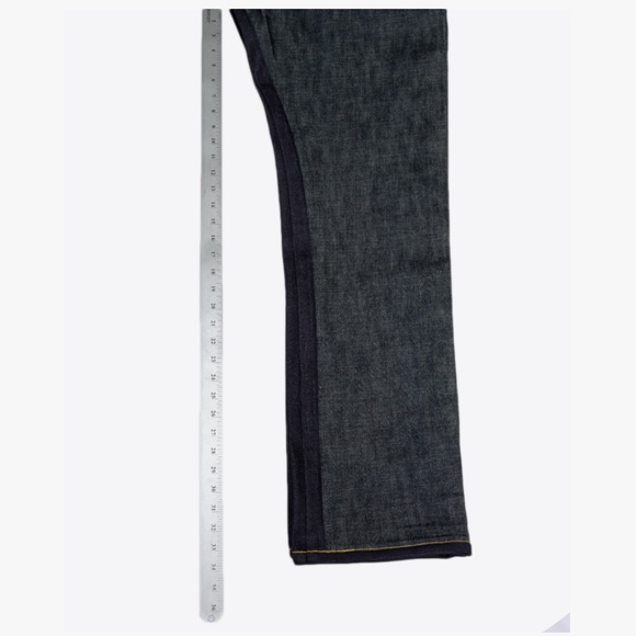 M. LAUREX HANDMADE TWO-TONE SELVEDGE DENIM JEANS - Picture 7 of 8
